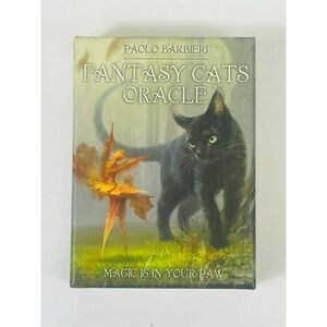 Fantasy Cats Oracle Cards Paolo Barbieri Cat Lover Magic is in your Paw EUC